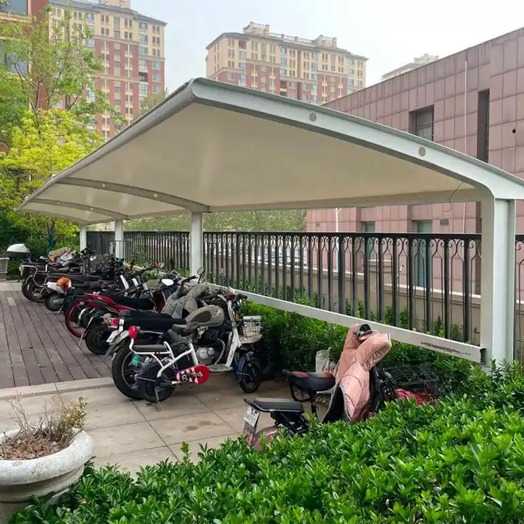 河东区膜结构电动车棚